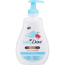 Baby Dove head to toe wash 400 ml  (tête aux pieds)