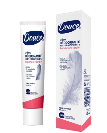 Douce crème déodorante fraicheur florale 25 gr pour Homme