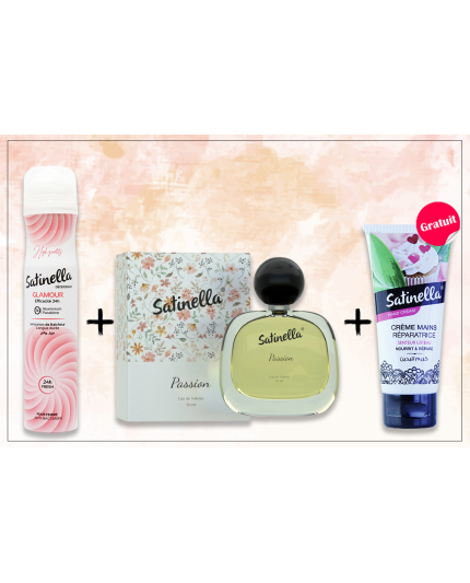Pack 6 : 1 Déodorant + 1 Eau de toilette + 1 Crème mains gratuite p...