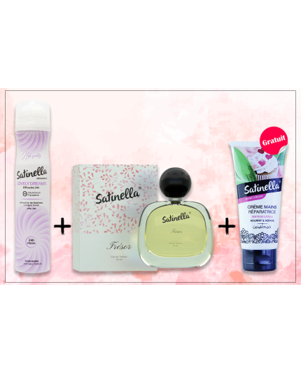 Pack 7 : 1 Déodorant + 1 Eau de toilette + 1 crème mains gratuite p...