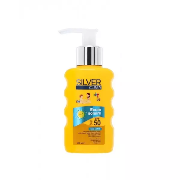 Silver Clear Ecran Solaire Invisible Bébés et Enfants 100 ML