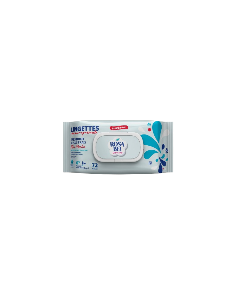 ROSABEL LINGETTE 72 PIECES BLEU MERLIN pour Accueil