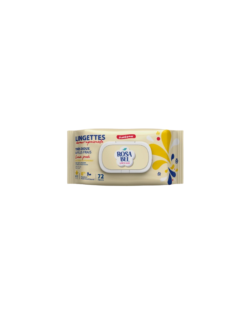 ROSABEL LINGETTE 72 PIECES LEMON FRESH pour Accueil