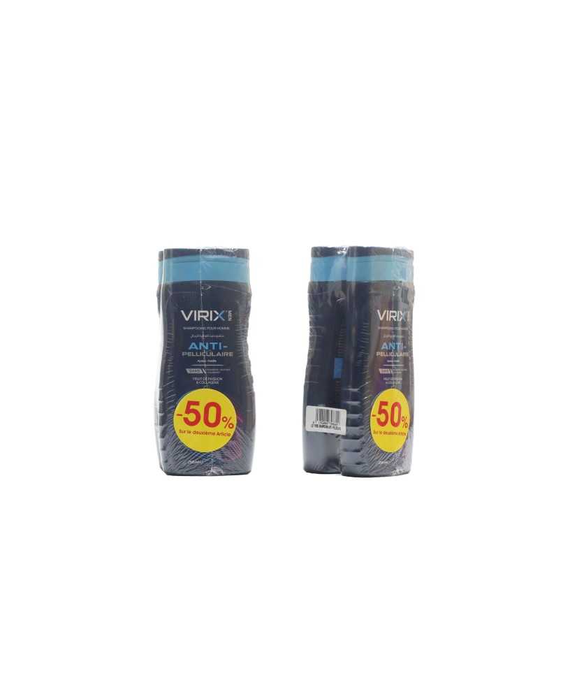 LOT VIRIX SHAMPOOING ANTI PELLICULAIRE 50 % SUR LE 2EME pour Accueil
