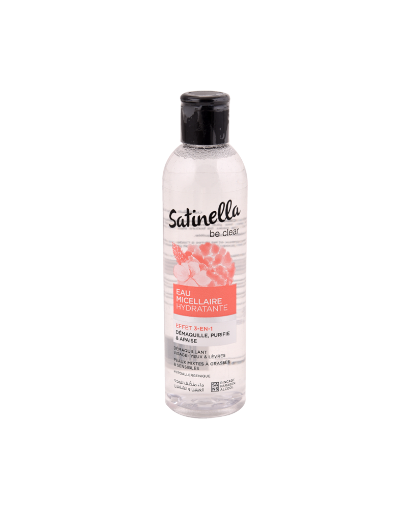 Satinella eau micellaire hydratante 250 ml pour Accueil