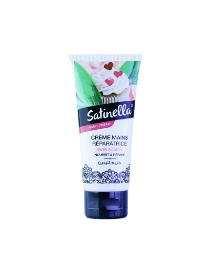 Satinella crème mains au gout du gâteau 100 ml pour Femme