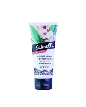 Satinella crème mains au gout du gâteau 100 ml pour Femme