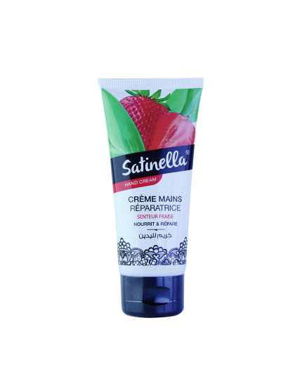 Satinella crème mains au gout du fraise 100 ml pour Femme