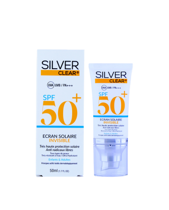Silver Clear Ecran Solaire Invisible 50 ML pour Accueil