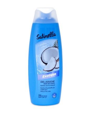 Satinella gel douche exotique noix de coco 300 ml 