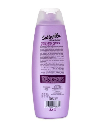  Satinella gel douche délicatesse cerise pistache 300 ml