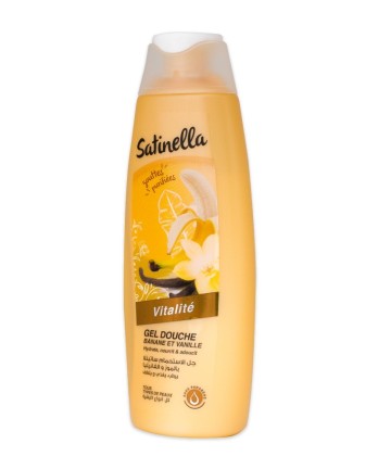 Satinella gel douche vitalité banane vanille 300 ml
