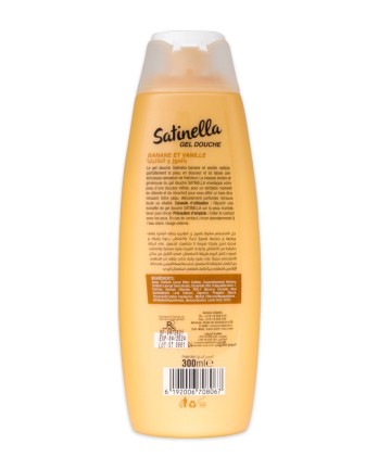  Satinella gel douche vitalité banane vanille 300 ml