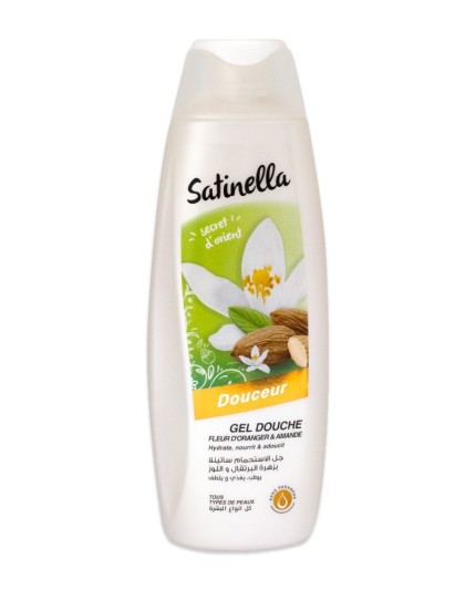 Satinella gel douche douceur fleur oranger amande 300 ml