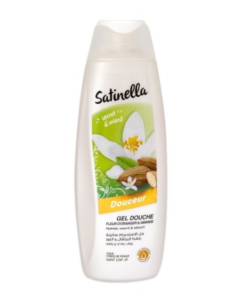 Satinella gel douche douceur fleur oranger amande 300 ml