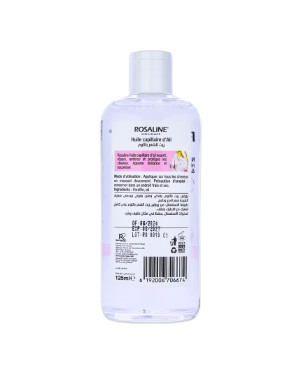 Rosaline huile d'ail 125 ml pour Adulte