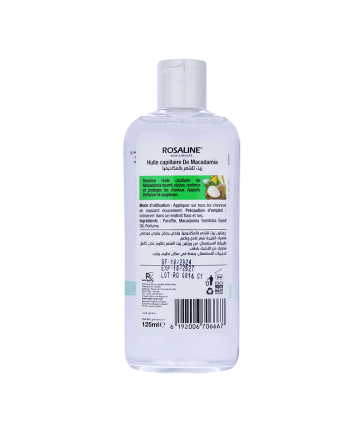 Rosaline huile macadamia pour cheveux 125 ml pour Adulte