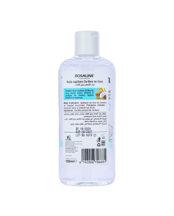 Rosaline huile noix de coco 125 ml pour Adulte