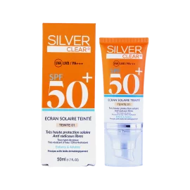 Silver Clear Ecran Solaire Teinté (Teinte 01) 50 ML