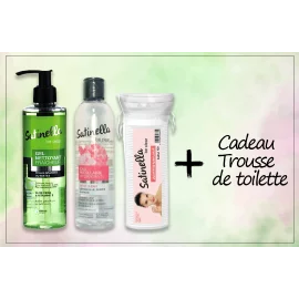 Pack 8 : Gel nettoyant + Eau micellaire + Coton disque + Cadeau