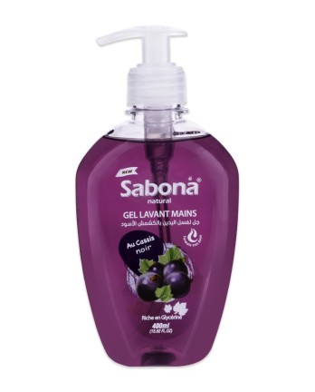 Sabona gel lavant au cassis noir 400 ml