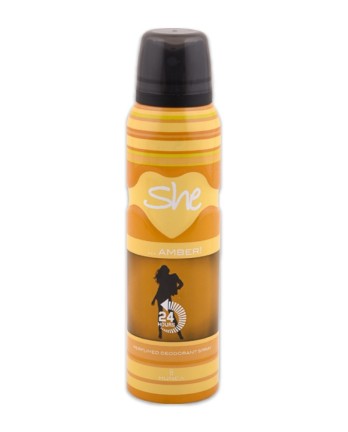 She is amber déodorant 150 ml