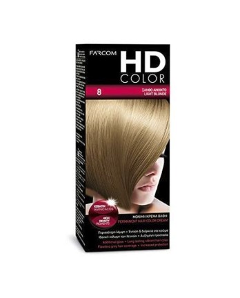 HD kit coloration 60 ml n° 8 blond clair