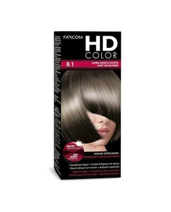 HD kit coloration 60 ml n° 8.1 blond clair cendré