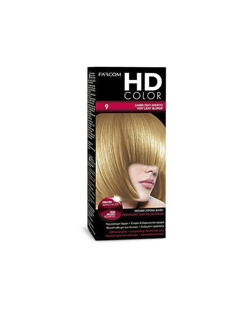 HD kit coloration 60 ml n° 9 blond très clair