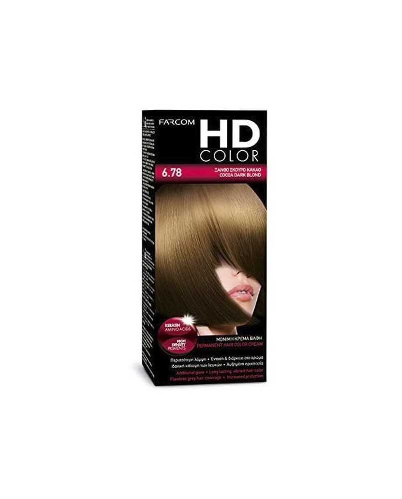 HD kit coloration 60 ml n° 6.78 cacao blond foncé