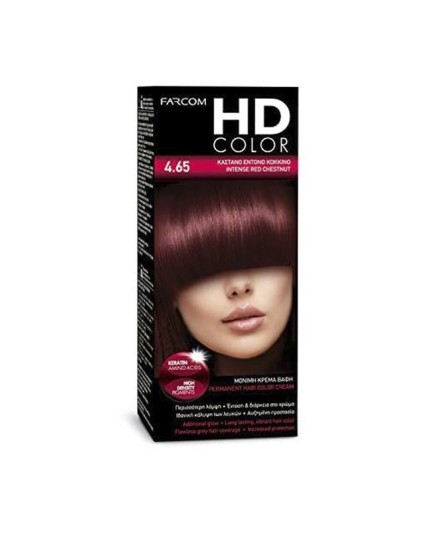 HD kit coloration 60 ml n° 4.65 chatin rouge intense