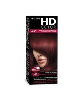 HD kit coloration 60 ml n° 6.65 blond foncé rouge intense