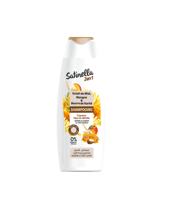 Satinella shampooing cheveux secs et abimés 300 ml pour Accueil