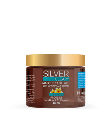 Silver Clear Masque Capillaire Soin Nutritif Sans Rinçage pour Accueil