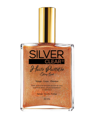 Silver Clear Huile pailletée pour Accueil