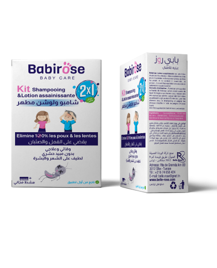 BABIROSE KIT SHAMPOOING +LOTION ANTI-POUX ET LENTES pour Accueil