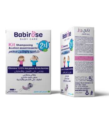 BABIROSE KIT SHAMPOOING +LOTION ANTI-POUX ET LENTES pour Accueil