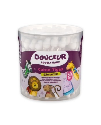 Douceur Lovely Baby 50 coton-tiges sécurité