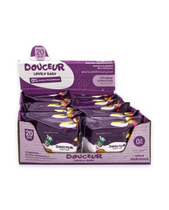 Douceur Lovely Baby lingette paquets de 20 pièces