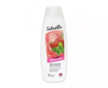 Satinella gel douche sensation fraise menthe 300 ml 