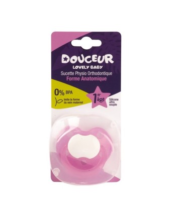 Douceur Lovely Baby sucette forme anatomique 1 er age