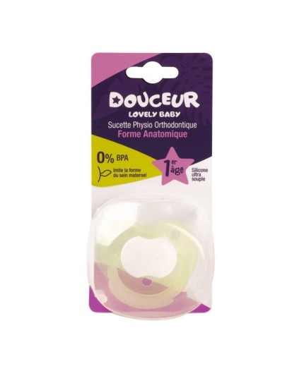  Douceur Lovely Baby sucette forme anatomique 1 er age