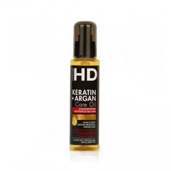 HD huile de soin kératin et d'argan 100 ml