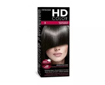 HD kit coloration 60 ml n°3 marron foncé