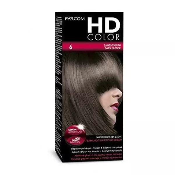 HD kit coloration 60 ml n° 6 chataigne clair