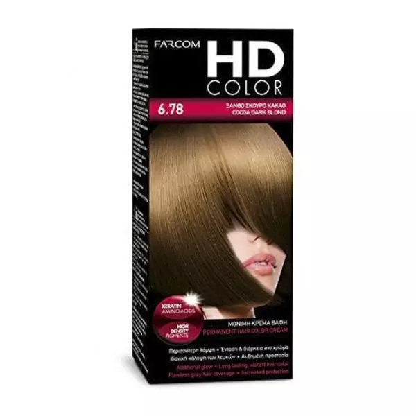 HD kit coloration 60 ml n° 6.78 cacao blond foncé