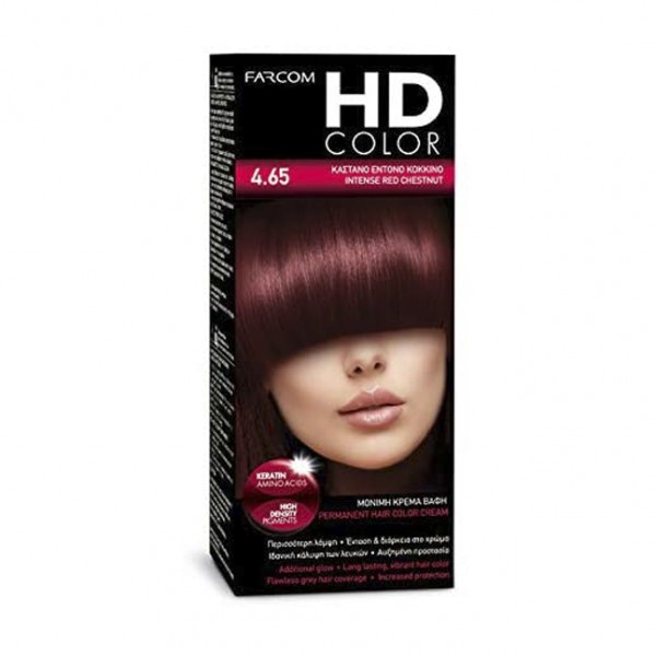 HD kit coloration 60 ml n° 4.65 chatin rouge intense