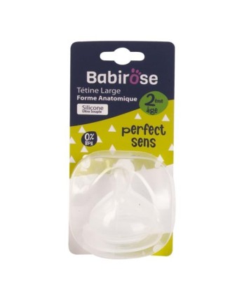 Babirose tétine large anatomique 2 éme age