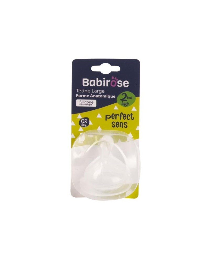 Babirose tétine large anatomique 2 éme age