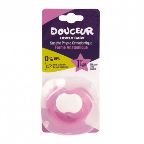 Douceur Lovely Baby sucette forme anatomique 1 er age